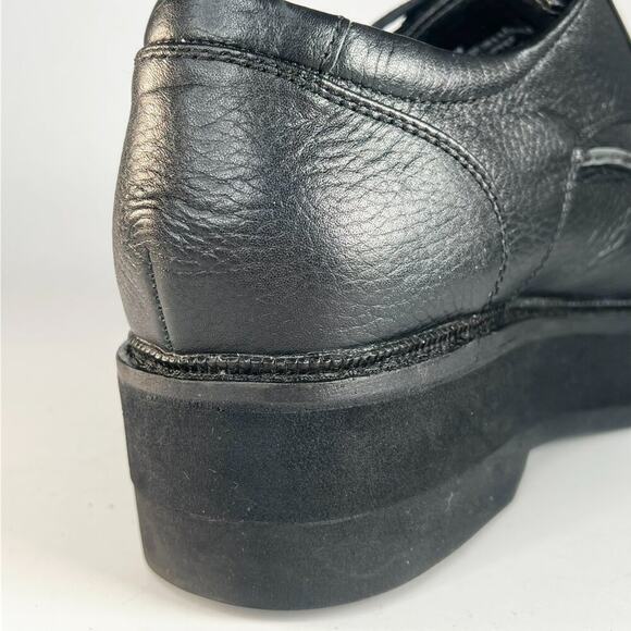 Apex Uneven Legs Lexington Black Leather Oxford Dress Shoes Men 9.5 NWOT main image 9